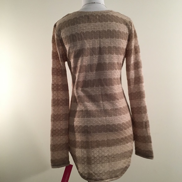 3 for $20 Sale: Coffee and Tan Striped Sweater - Picture 3 of 6